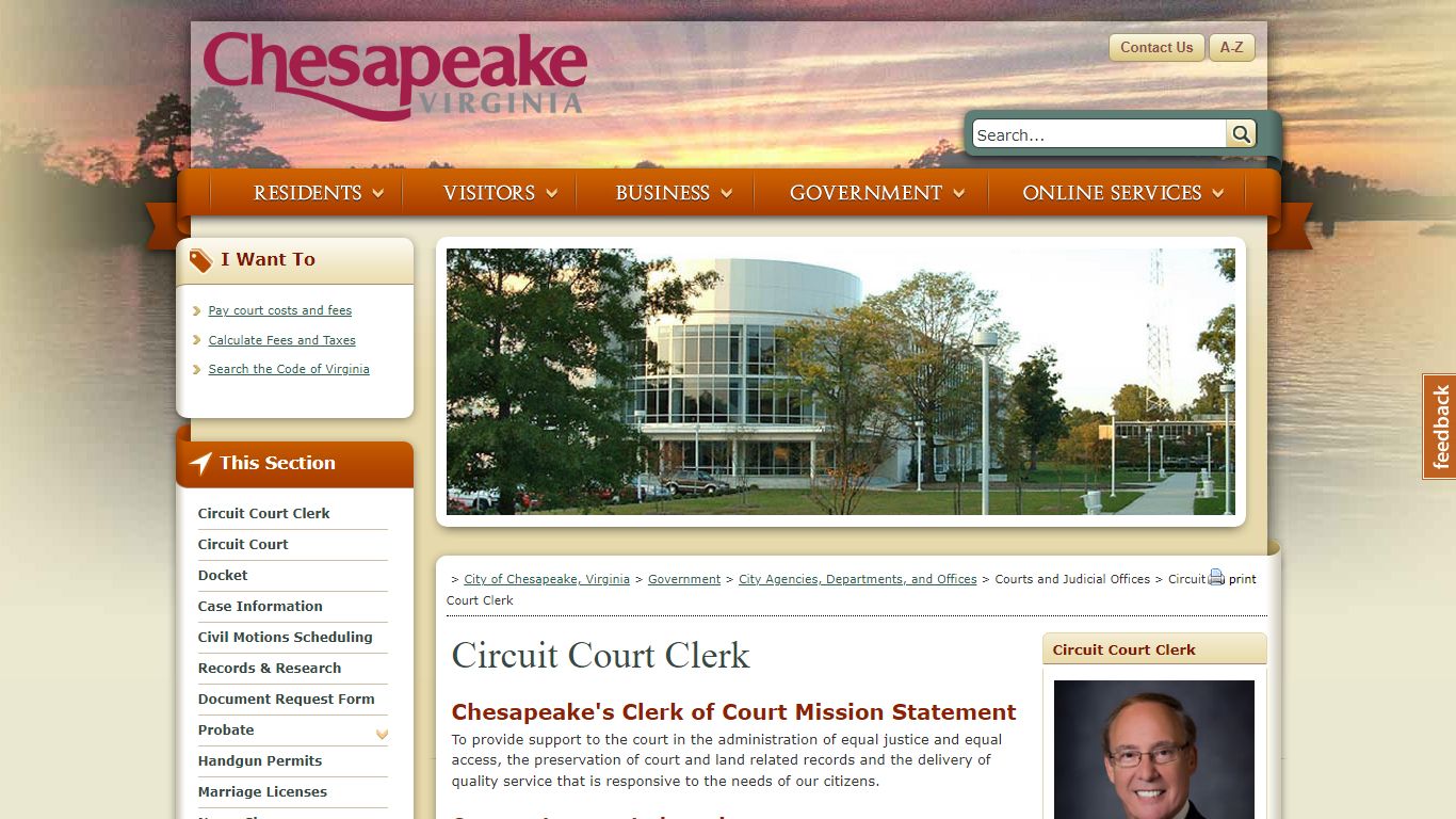 Chesapeake Circuit Court Clerk - Chesapeake, Virginia